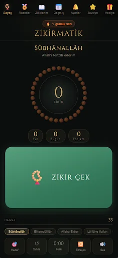 Download Zikirmatik Terbaru – Aplikasi Tasbih Digital Praktis - Screenshot 1