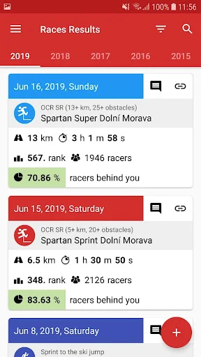 Download RaRe (Races Results) Terbaru – Lacak Statistik Balap Anda - Screenshot 2