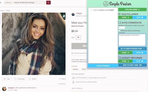 Download Simple Posher Terbaru – Otomatisasi Jualan Poshmark - Screenshot 3
