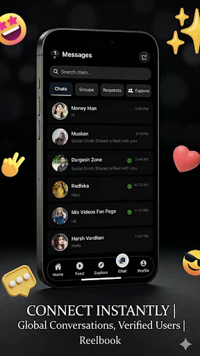 Download Reelbook Terbaru – Tonton Video Reels & Terhubung Gratis - Screenshot 6