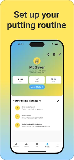 Download dgputt Versi Terbaru – Latihan Putting Disc Golf Terbaik - Screenshot 3
