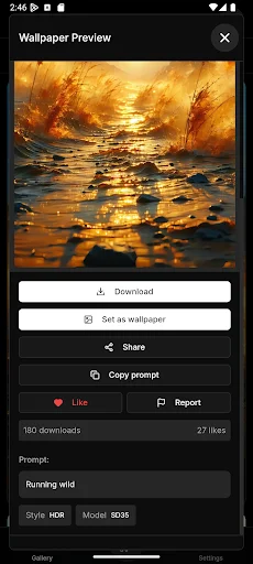 Download Wallpaper Generator Terbaru – Buat Wallpaper AI HD Gratis - Screenshot 2