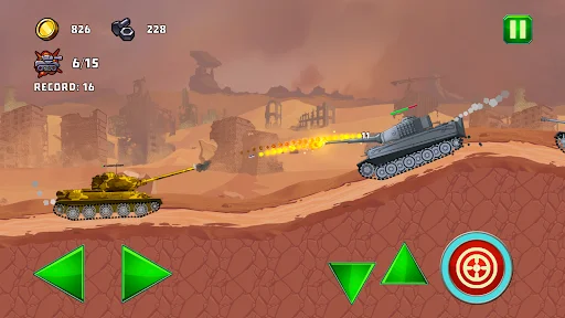 Download Tank Attack 5 | Tanks 2D Terbaru – Game Perang Seru - Screenshot 16