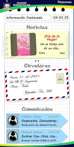 Download Colegio Benedicto XVI Terbaru – Agenda Virtual Sekolah - Screenshot 2
