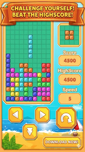Download Classic Brick: Falling Blocks Terbaru – Game Puzzle Retro - Screenshot 2
