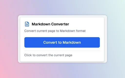 Webpage to Markdown – Ubah Halaman Web ke Format Markdown - Screenshot 2