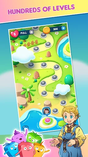 Download Gems Blast – Match Puzzle Terbaru – Game Teka-teki Seru - Screenshot 2