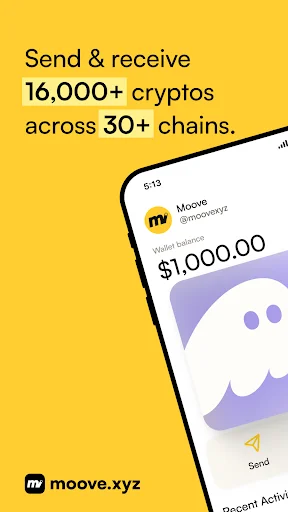 Download moove.xyz Terbaru – Kirim, Terima & Staking Kripto - Screenshot 1