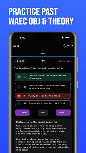 Download WAEC CBT Past Questions 2026 – Latihan Soal Offline - Screenshot 3