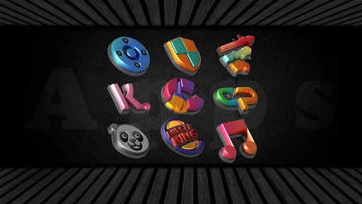 Download Auric Dark – 3D Icon Pack Terbaru – Ikon Premium AMOLED - Screenshot 6