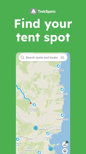 Download TrekSpots Terbaru – Peta Camping & Hiking Gratis - Screenshot 1