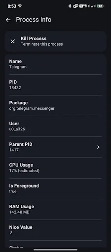Download TaskManager Shizuku Root Terbaru – Pantau Sistem Android - Screenshot 5