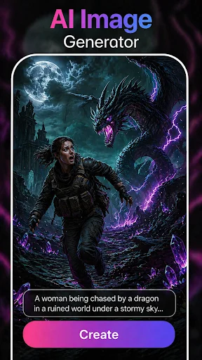 Download Pixora AI Terbaru – Generator Gambar AI Gratis - Screenshot 1