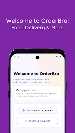 Download OrderBro Terbaru – Pesan Makanan & Belanja Gratis - Screenshot 1