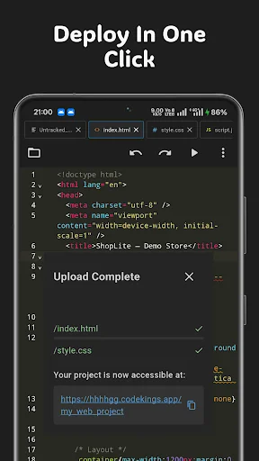 Download SrcNexus Code Editor Terbaru – Editor Kode All-in-One - Screenshot 1