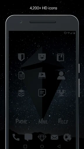 Download Murdered Out Pro – Ikon Hitam Elegan untuk Android - Screenshot 2