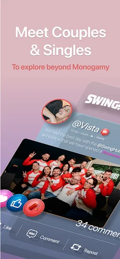 Download SwingHub Terbaru – Aplikasi Kencan & Sosial ENM - Screenshot 1
