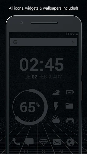 Download Murdered Out Pro – Ikon Hitam Elegan untuk Android - Screenshot 1