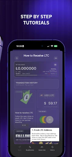 Download Brainwallet: Get Litecoin Terbaru – Dompet Kripto Aman - Screenshot 6