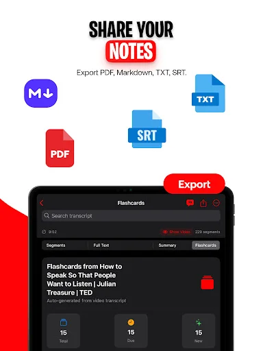 Download Video Transcriber: VidNotes – Transkrip AI Youtube Gratis - Screenshot 15