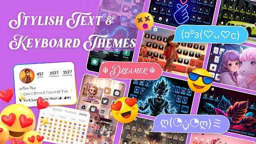 Stylish Text & Keyboard: Font Keren & Tema Keyboard Gratis - Screenshot 9