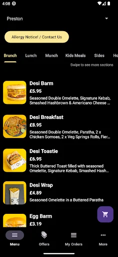 Download Munch Spot Preston Terbaru – Pesan Makanan Mudah & Cepat - Screenshot 1