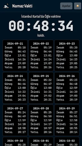 Download Namaz Vakti (İnternetsiz) Terbaru – Jadwal Salat Gratis - Screenshot 7
