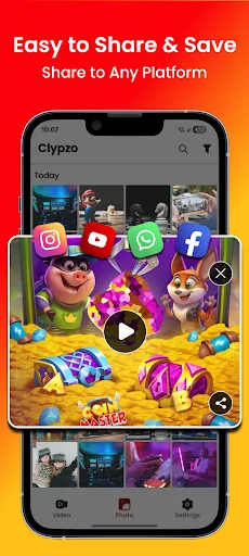 Download Clypzo: Screen Video Recorder Terbaru – Rekam Layar HD - Screenshot 7