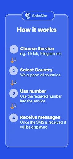 Download SafeSim – Nomor Virtual SMS & Verifikasi Instan - Screenshot 12