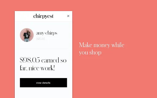Chirpyest: Dapatkan Cash Back Belanja & Komisi Kreator - Screenshot 2