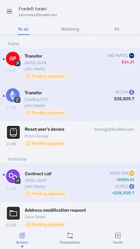 Download Fordefi Terbaru – Dompet DeFi Institusional Aman - Screenshot 1