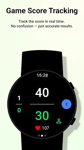 Download Racket Score – Pelacak Skor Padel & Tenis Wear OS - Screenshot 1