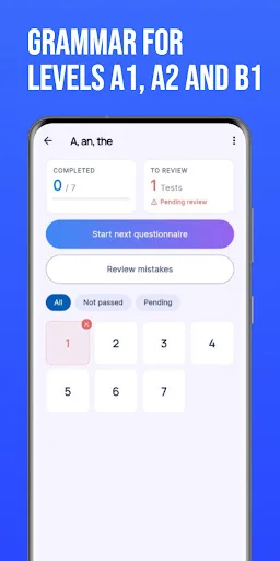 Download English Grammar Tests A1-B1 Terbaru – Latihan Gratis - Screenshot 2