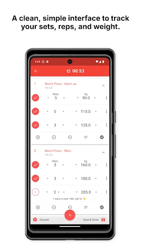 Download Lift4Fit Gym Workout Tracker Terbaru – Latihan Kekuatan - Screenshot 1