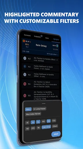 Download CricRadio Terbaru – Skor Kriket Live & Komentar Cepat - Screenshot 6