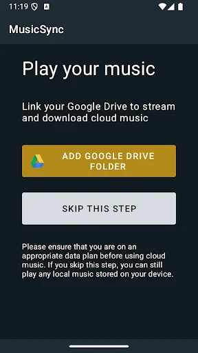 Download MusicSync: Pemutar Musik Google Drive Terbaik – Gratis - Screenshot 1