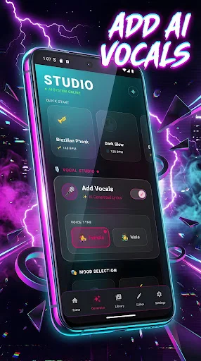 Phonk Maker: AI Song Generator – Buat Musik Phonk Keren Gratis - Screenshot 3