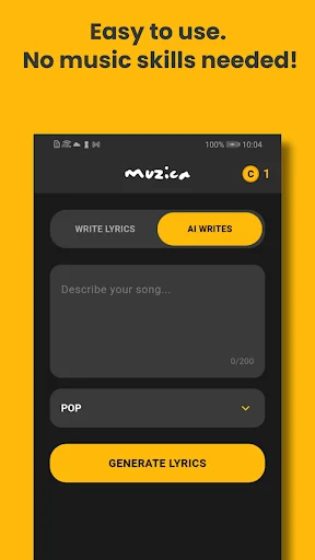 Download Muzica AI Song Maker Terbaru – Ciptakan Musik Gratis - Screenshot 2