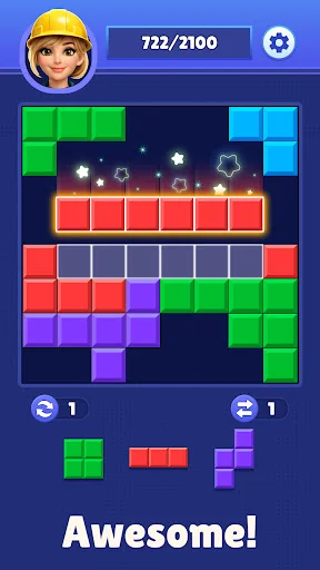 Download Brain Blocks Mania Classic Terbaru – Game Puzzle Seru - Screenshot 1
