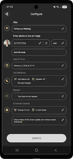 Download Auto Call Scheduler & Reminder – Jadwal Panggilan Praktis - Screenshot 3