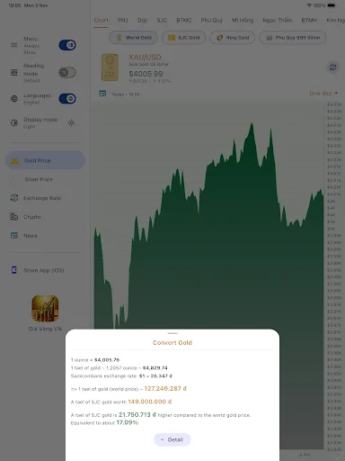 Download Giá Vàng VN Terbaru – Pantau Harga Emas & Kurs Gratis - Screenshot 16