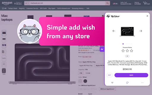 Wisher: Wishlist Belanja Online & Ide Kado AI – Unduh Gratis - Screenshot 2