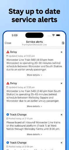 Download Boston Rail Terbaru – Lacak Kereta MBTA Commuter Rail - Screenshot 7