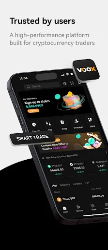Unduh VOOX Exchange Terbaru – Beli BTC & Kripto Aman - Screenshot 1