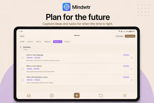 Download Mindwtr Terbaru – Kelola Tugas GTD Offline Gratis - Screenshot 20