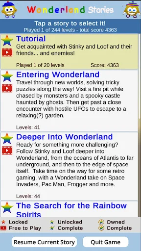 Download Stinky and Loof in Wonderland – Game Puzzle Seru - Screenshot 4