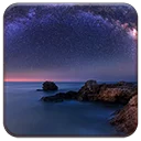 Download Milky Way Over The Sea – Tema Browser Estetik Gratis