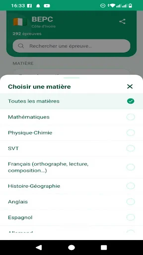 Download Epreuves BEPC Côte d’Ivoire Versi Terbaru – Gratis - Screenshot 2