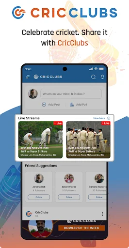 Download CricClubs Mobile Terbaru – Skor Kriket Live & Statistik - Screenshot 2