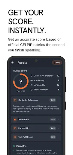 Download CELPIP Speaking Prep: USpeakAI – Latihan CELPIP Gratis - Screenshot 3